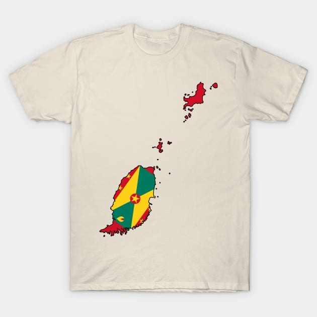 Grenada Map T-Shirt by Historia